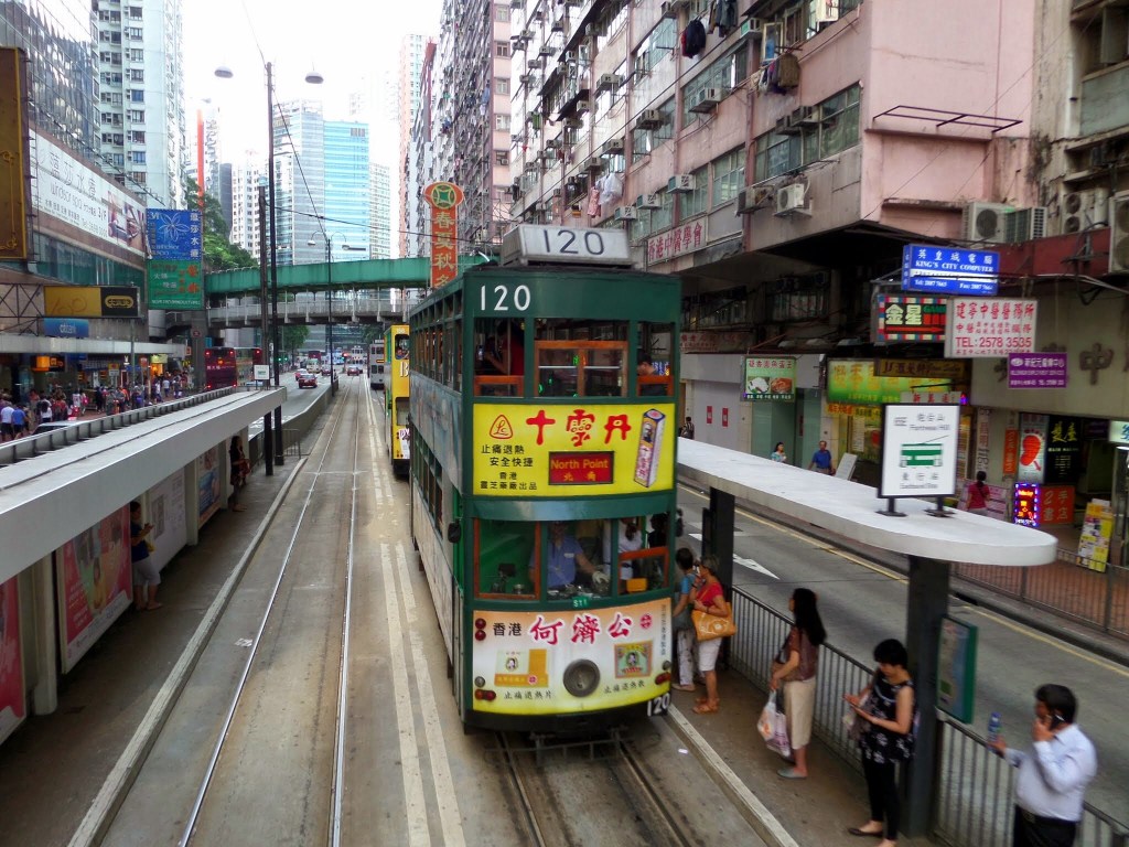 Tram at Causeway Bay, Hong Kong 