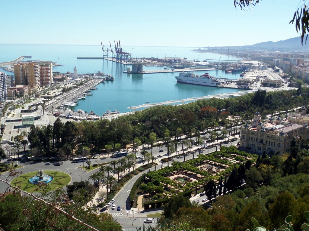 Malaga from The Alcazar 