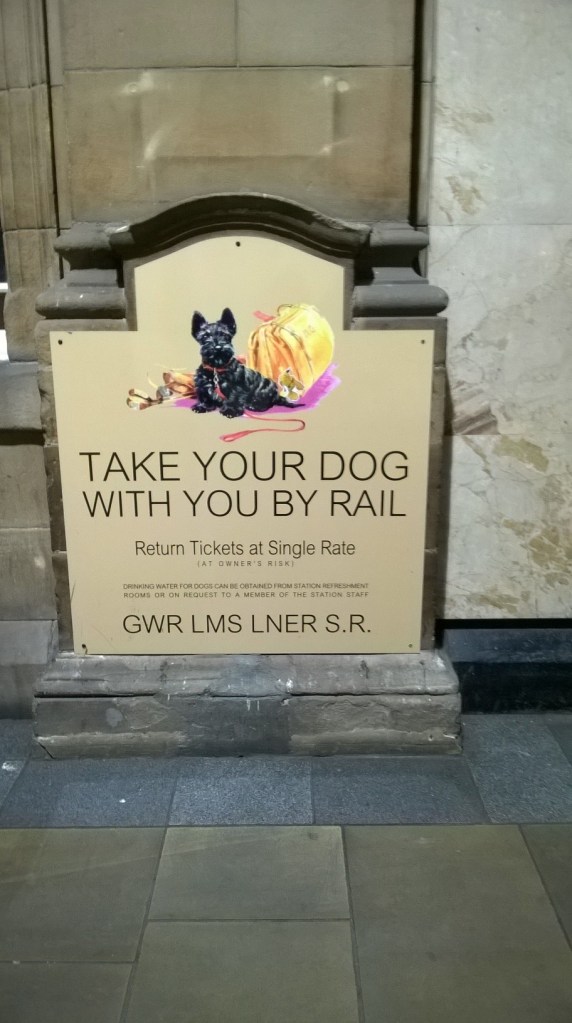 Heritage sign, Edinburgh Waverley Station