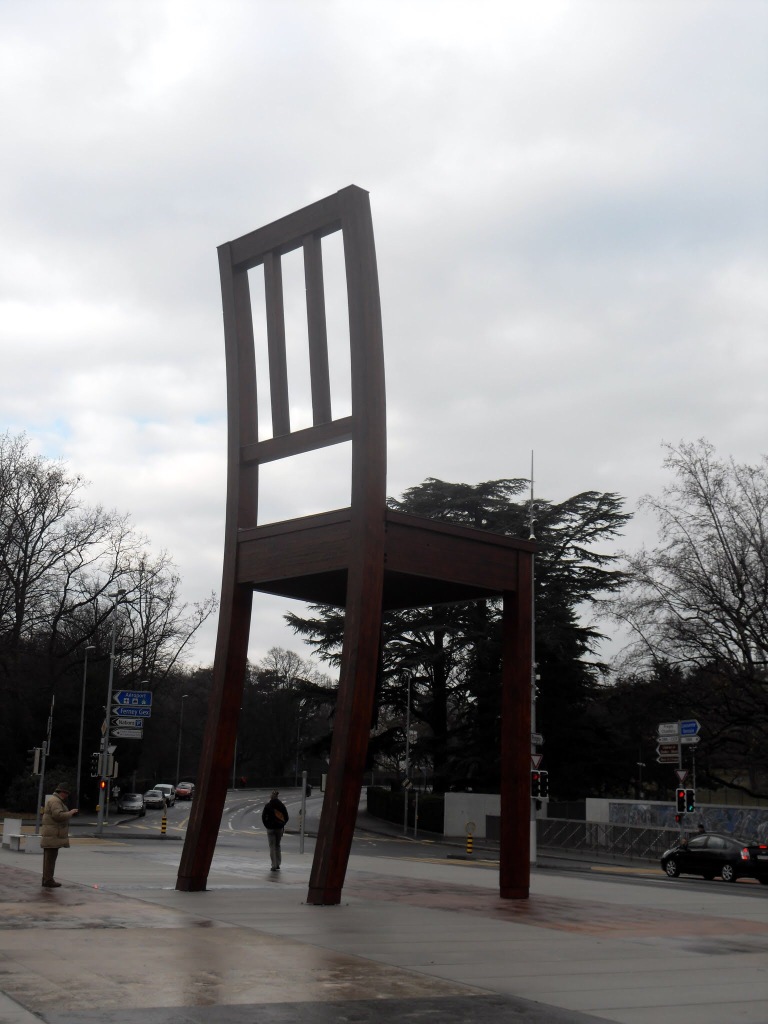 Broken Chair, Geneva
