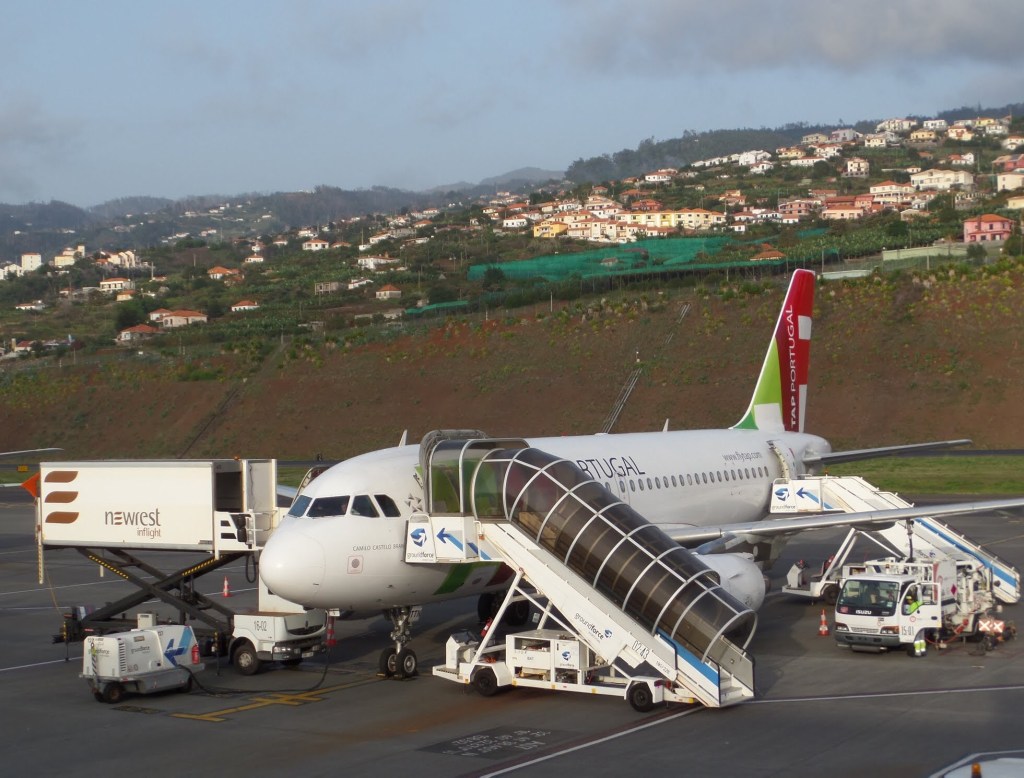 TAP plane in Funchal