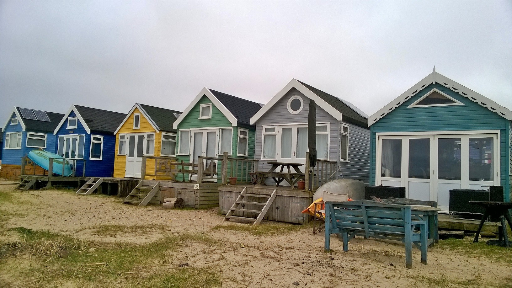 Hengistbury Head beach huts 