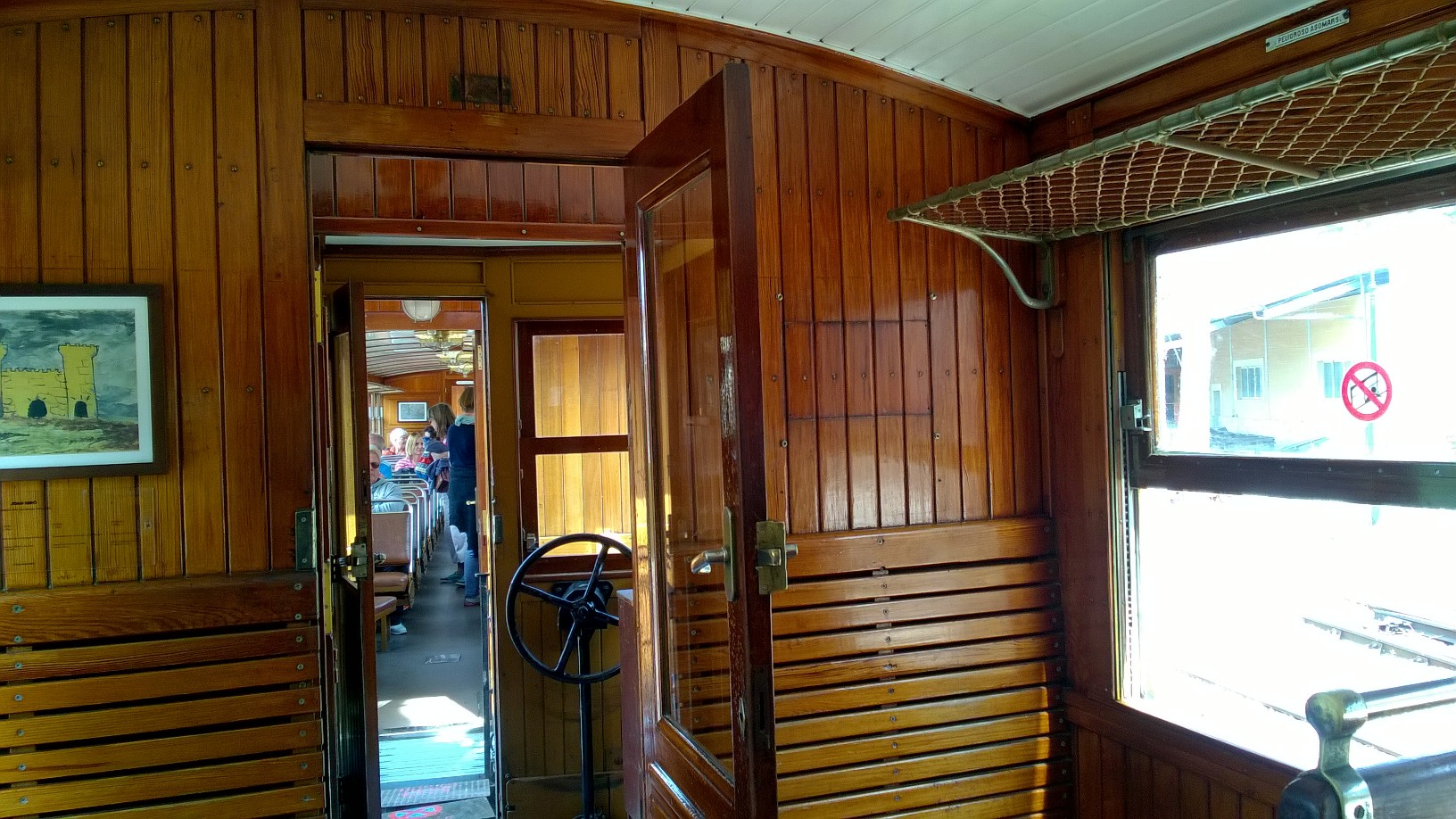 Vintage train carriage from Palma to Soller 