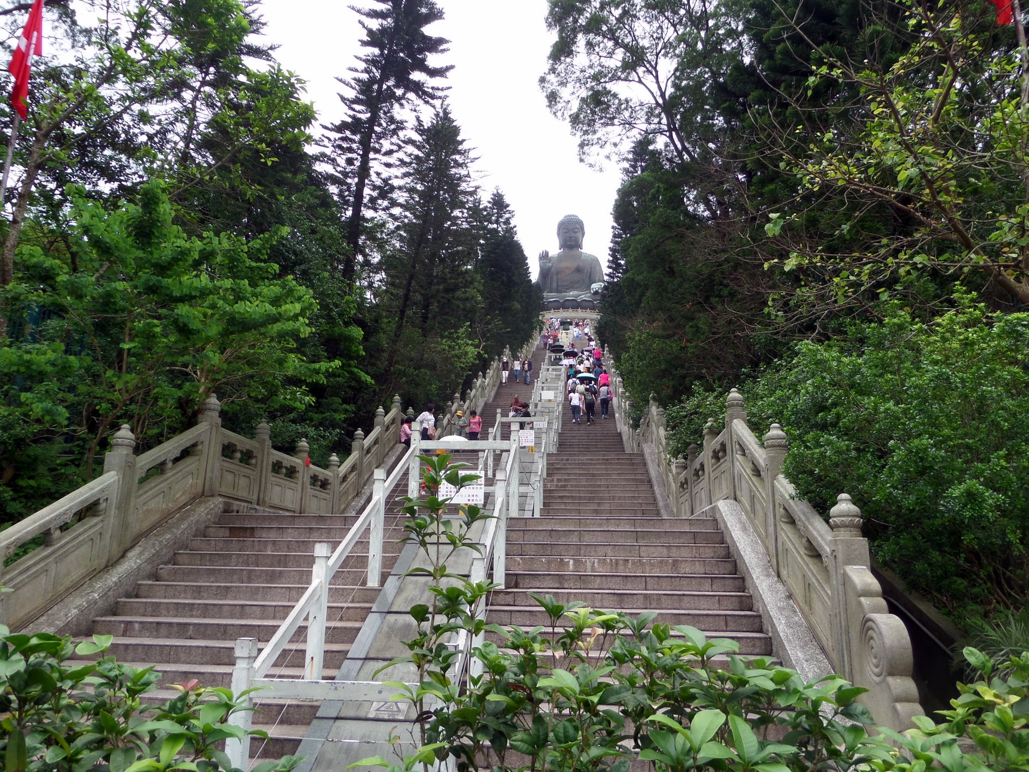 Steps up to Big Buddha, Hong Hong 