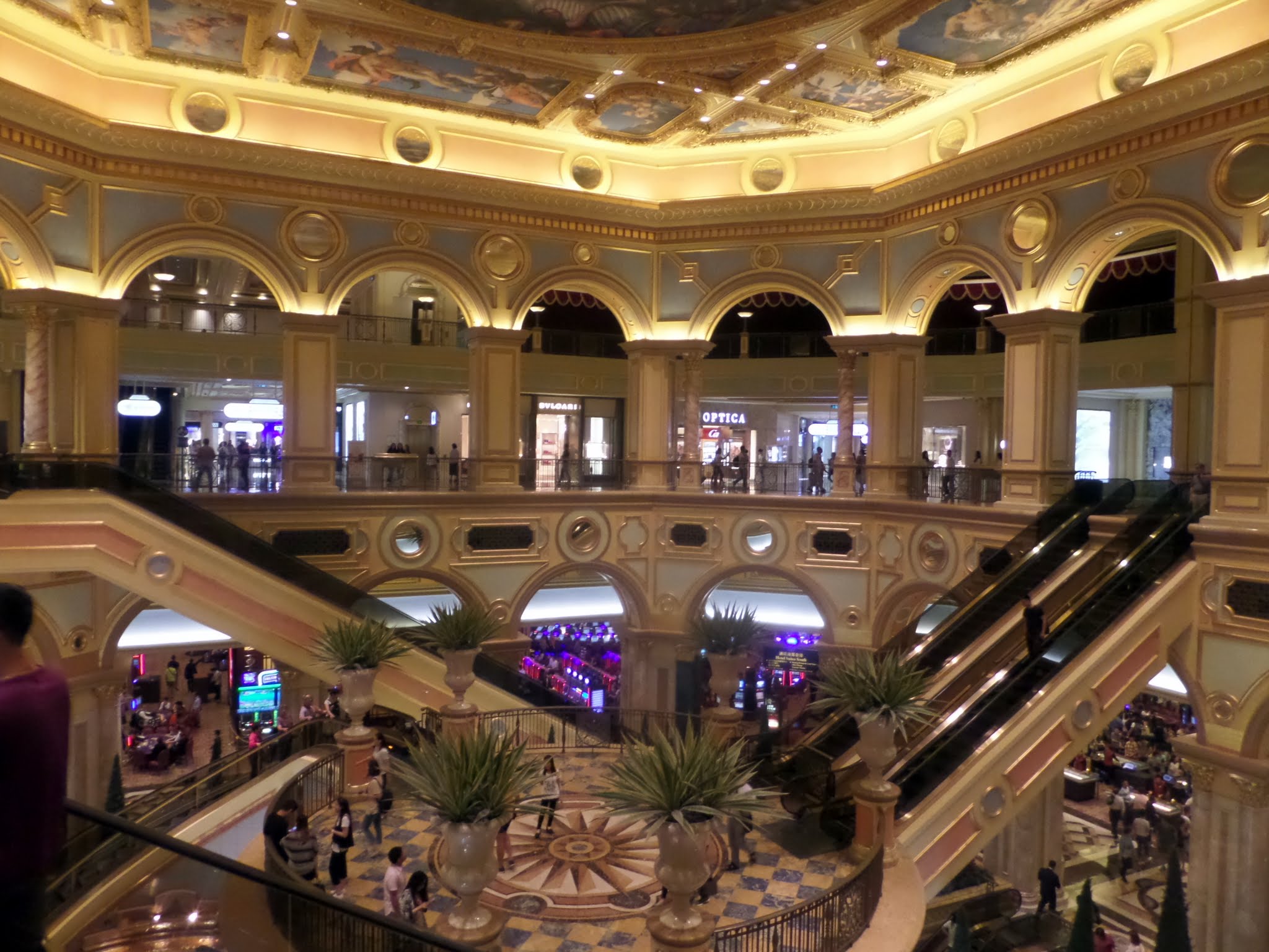 Interior of the Venetian casino, Macau