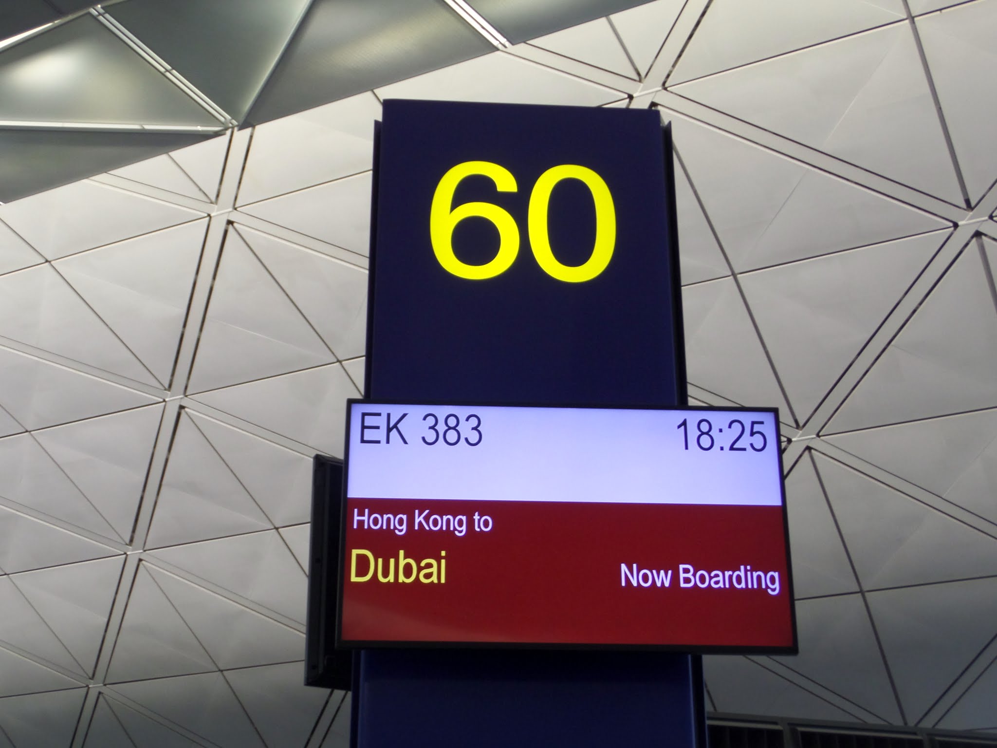 Gate in Hong Kong airport