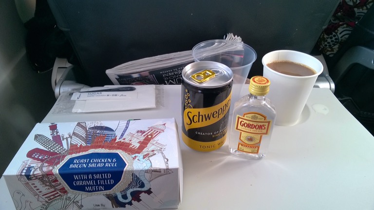 BA inflight meal, short haul