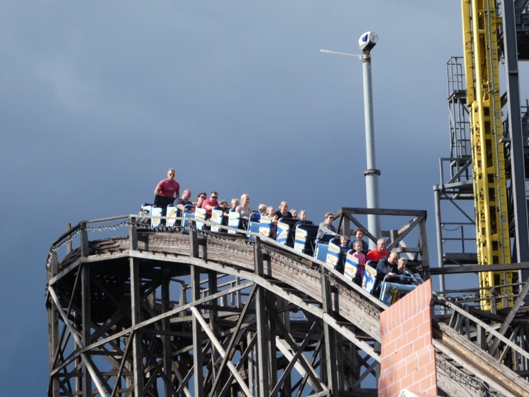 Vuoristorata wooden rollercoaster, Linnanmäki, Helsinki 