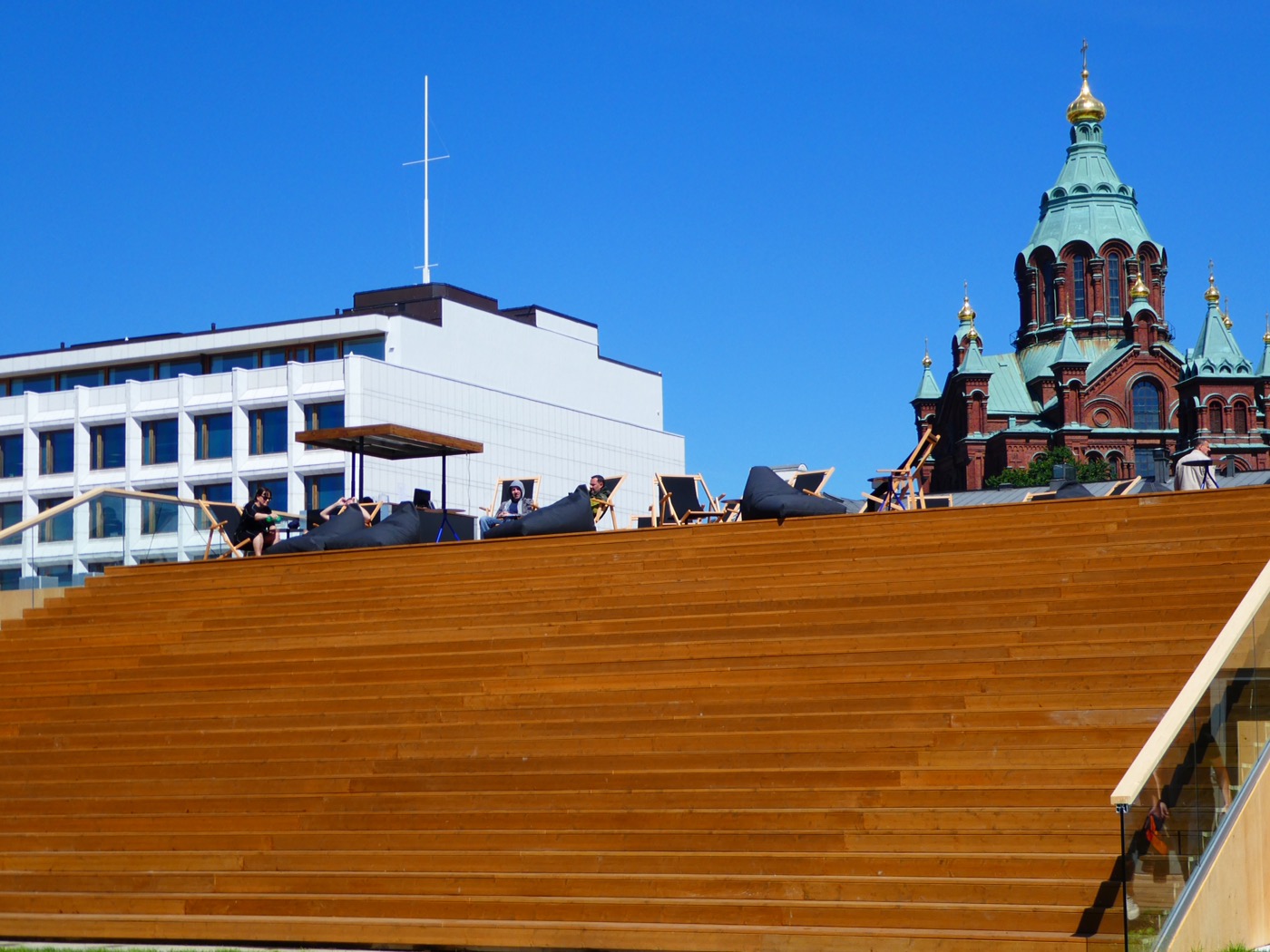 Uspenski Cathedral from Allas Pool, Helsinki 