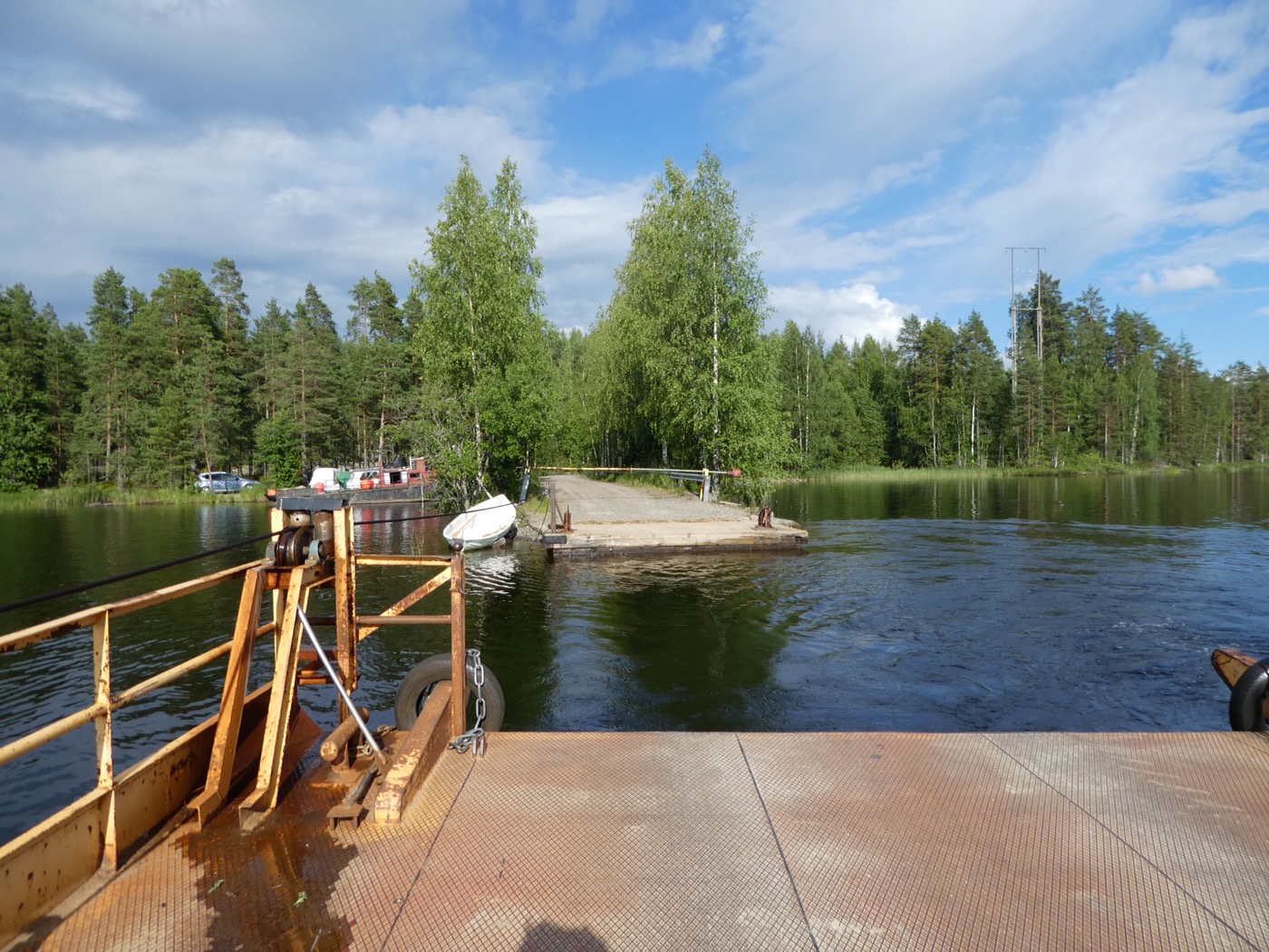 Onboard the Kongosaari island ferry, Finland 