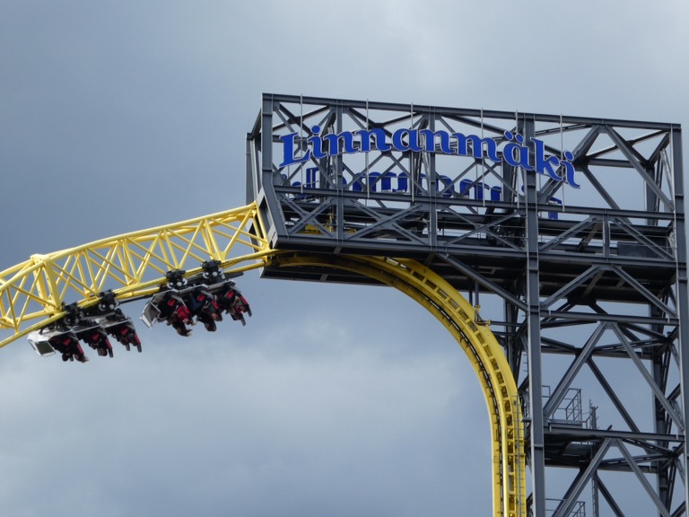 Ukko roller coaster at Linnanmäki, Helsinki