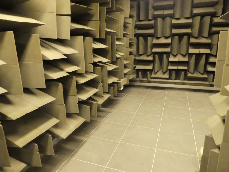 Dead room, BBC Radio Studio, Salford Quays 