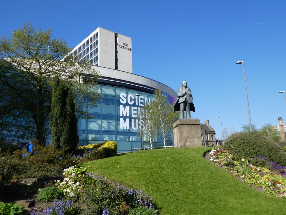 Outside the National Science & Media Museum, Bradford
