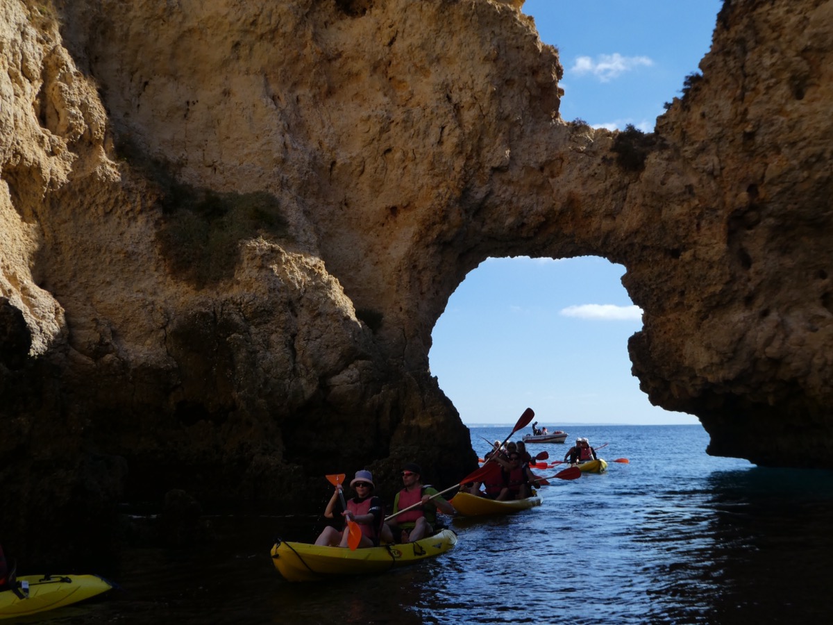 Kayaking Lagos, Algarve 