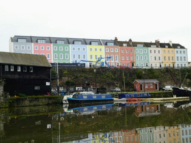 Coloured houses, Bristol waterfront