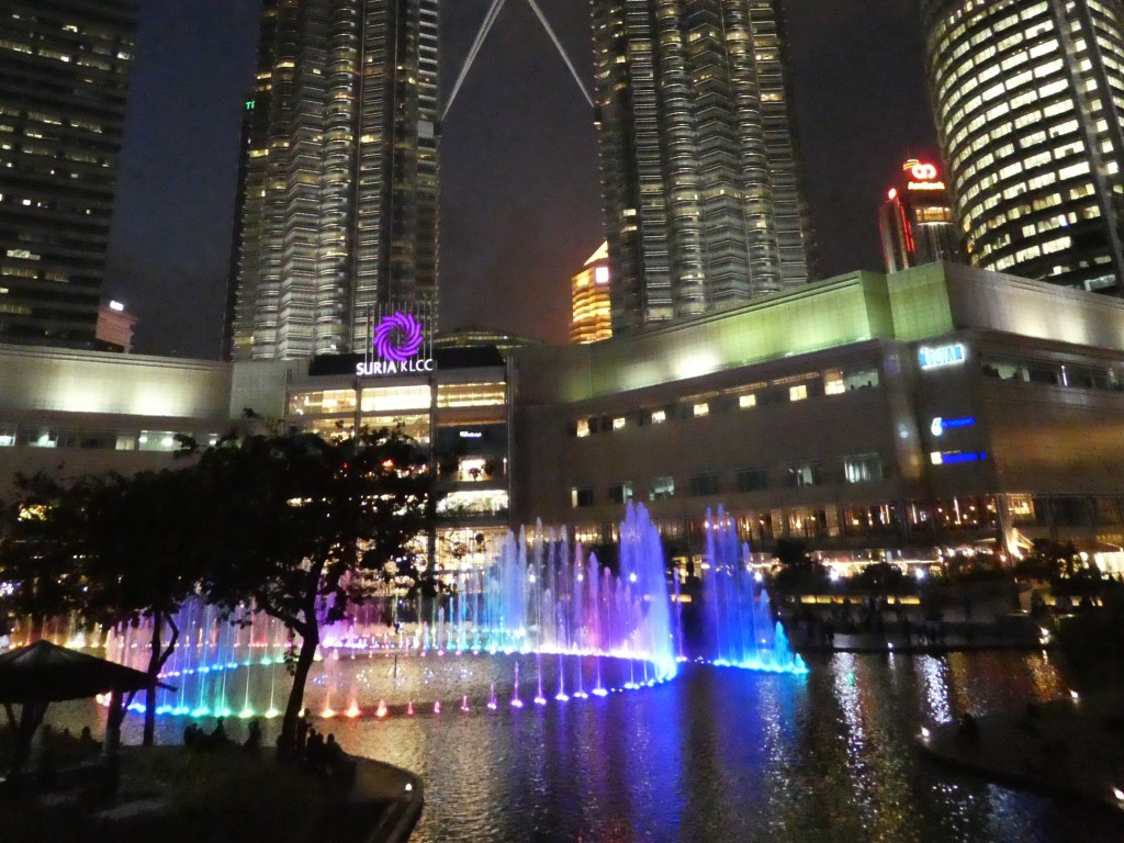 Petronas Towers light show, Kuala Lumpur