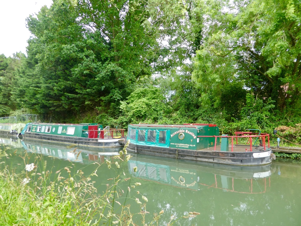 Canal boats, Basingstoke canal, Odiham