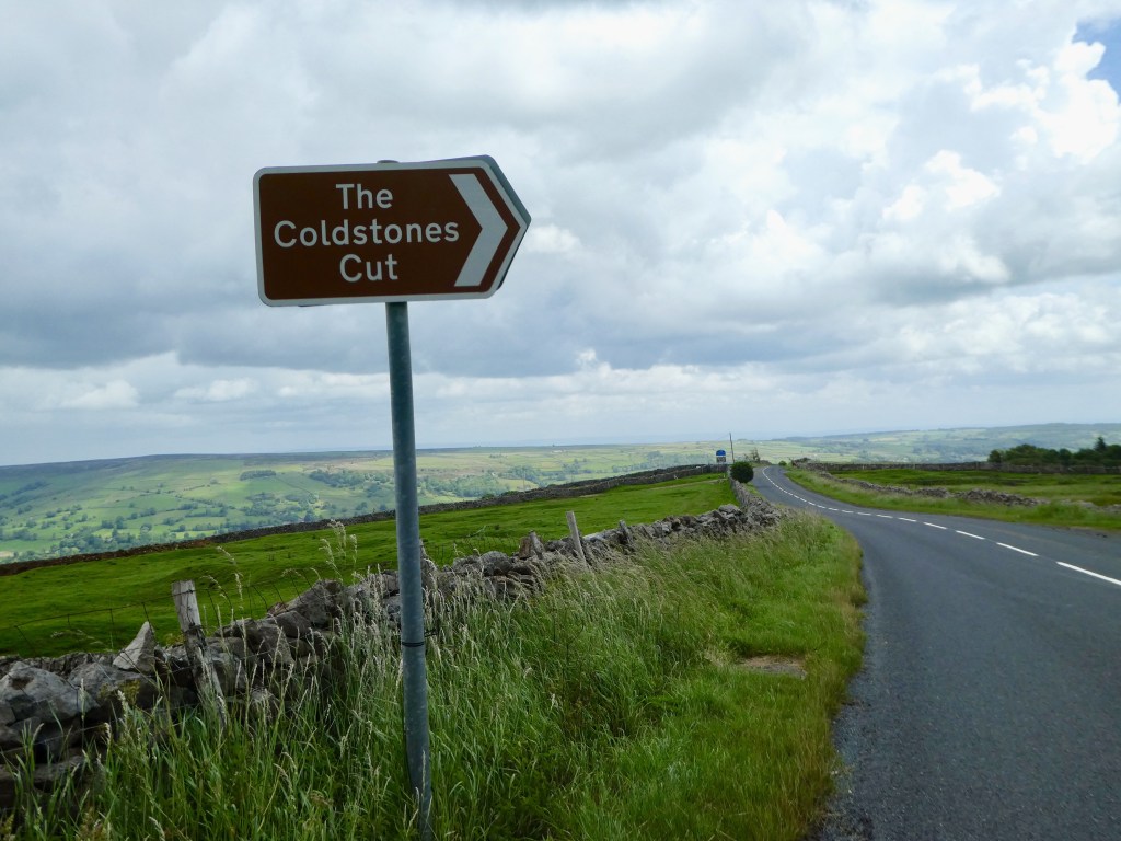 Sign for The Coldstones Cut, Pateley Bridge