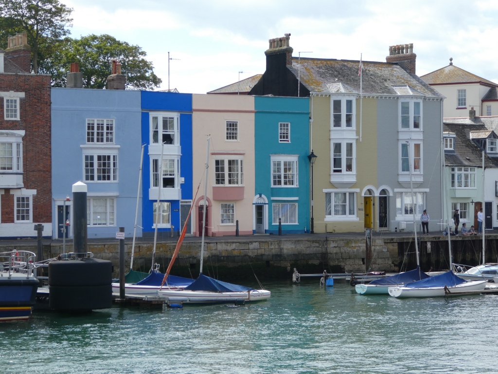 Pastel coloured Houses, Weymouth Harbour