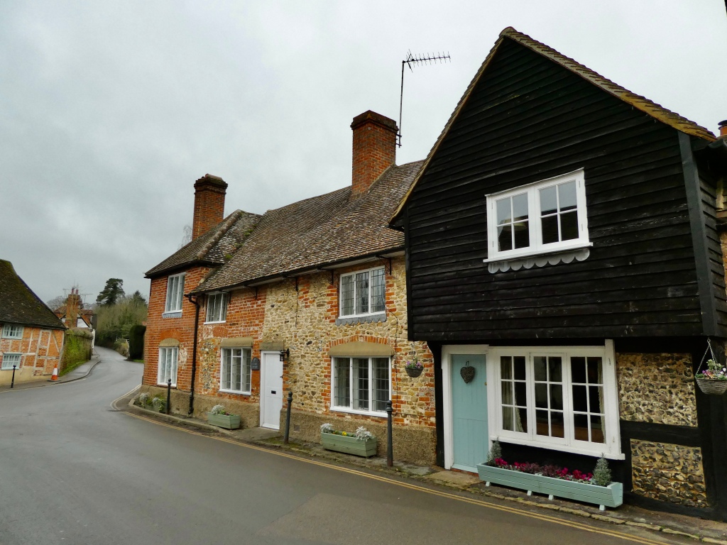 Attractive houses in Shere, Surrey