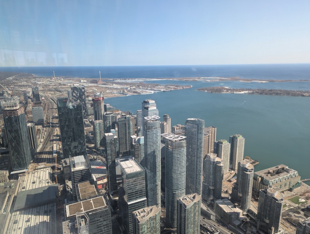 View of Toronto skyline from CN Tower