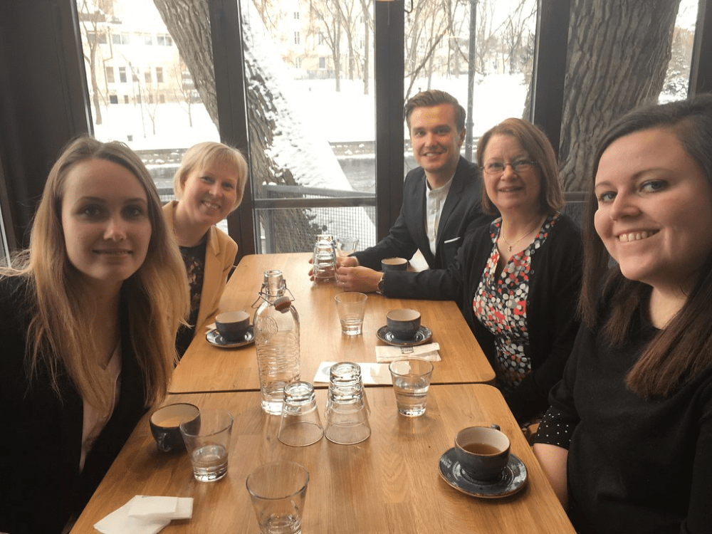 With the team from Visit Tampere