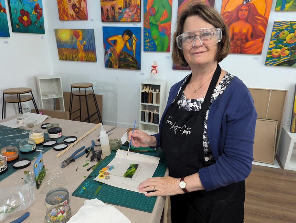 Fused glass activity in Ramsgate, Kent