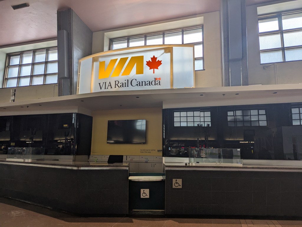 Via Rail ticket office, Montreal